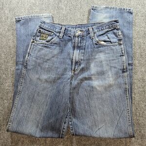 Cinch Classic Straight Blue Jeans Mens 32x36 Western Denim